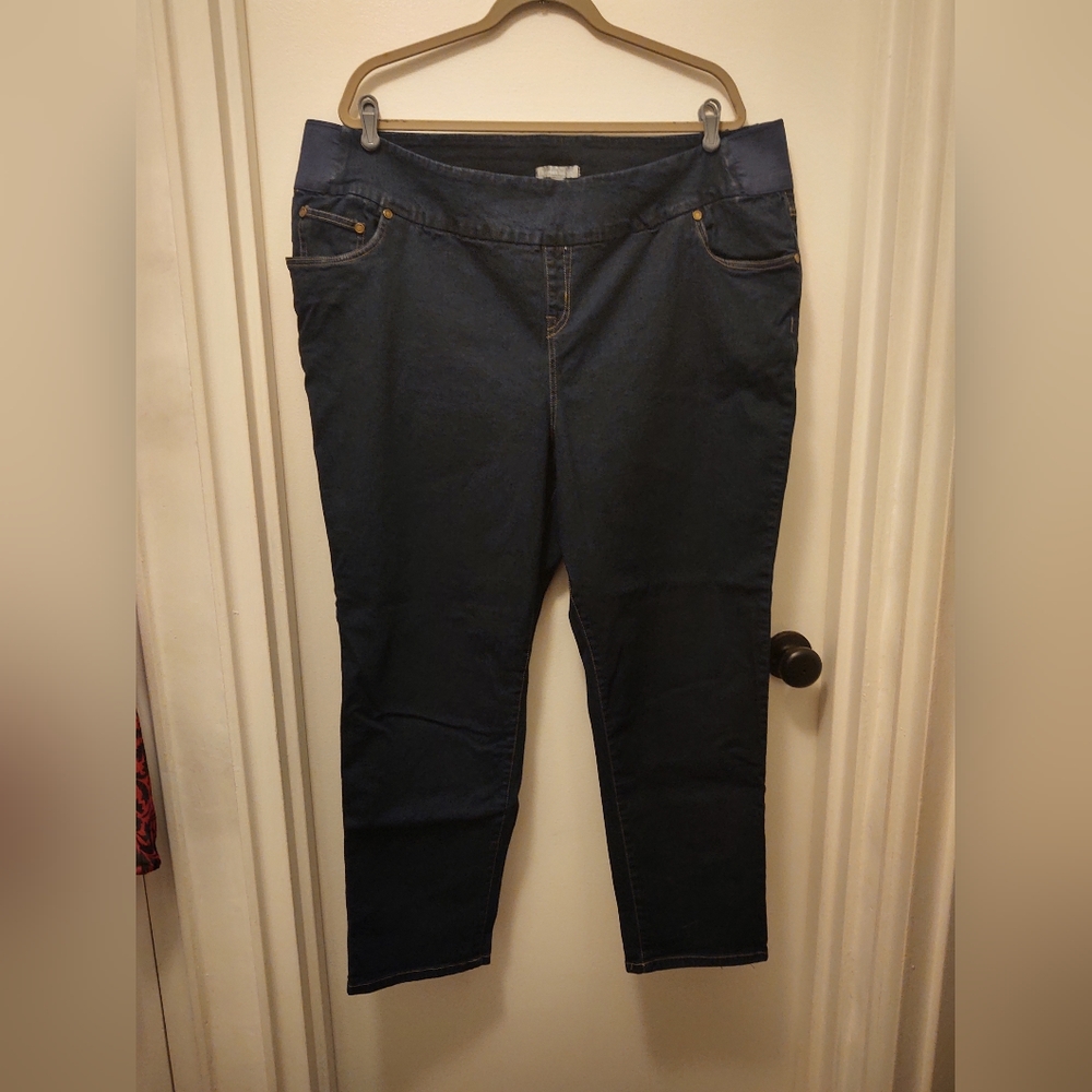 Perfect Side Elastic Jeans - Dark Indigo